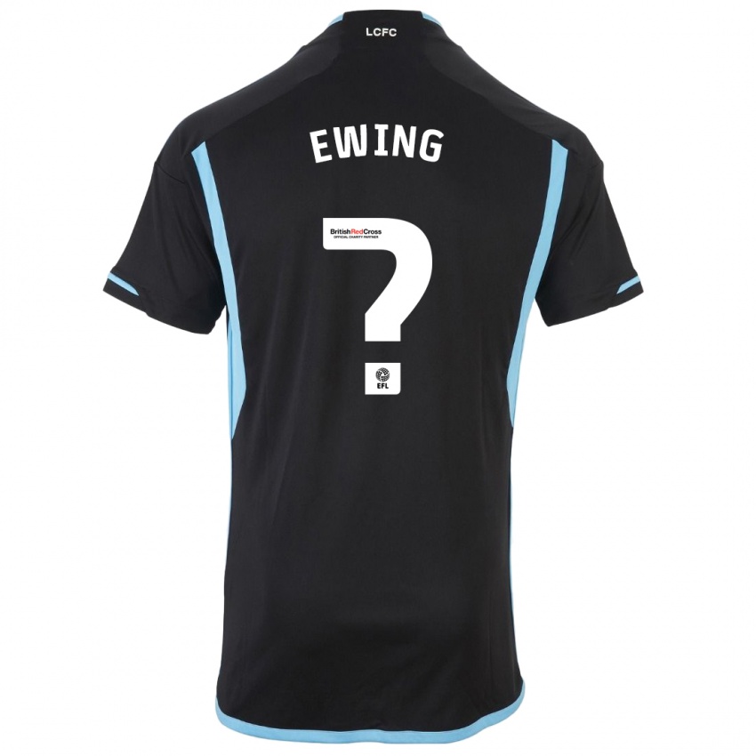 Dzieci Oliver Ewing #0 Czarny Wyjazdowa Koszulka 2023/24 Koszulki Klubowe