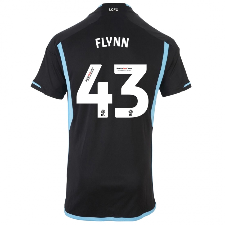 Dzieci Shane Flynn #43 Czarny Wyjazdowa Koszulka 2023/24 Koszulki Klubowe