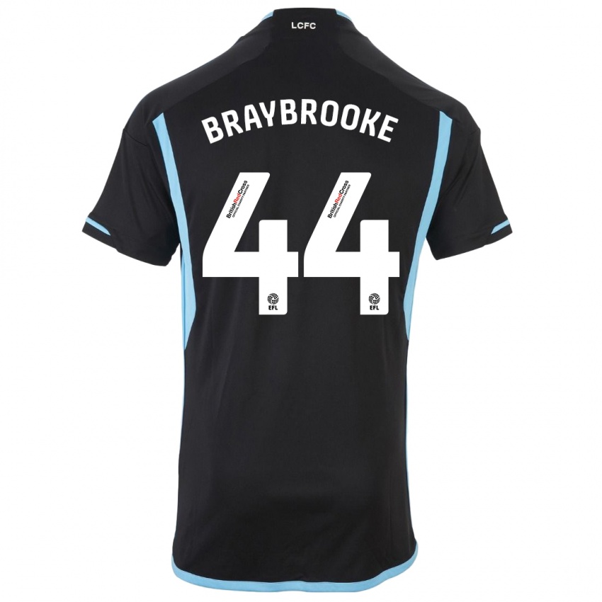 Dzieci Sammy Braybrooke #44 Czarny Wyjazdowa Koszulka 2023/24 Koszulki Klubowe