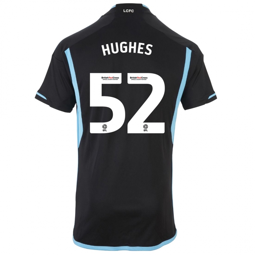 Dzieci Iestyn Hughes #52 Czarny Wyjazdowa Koszulka 2023/24 Koszulki Klubowe