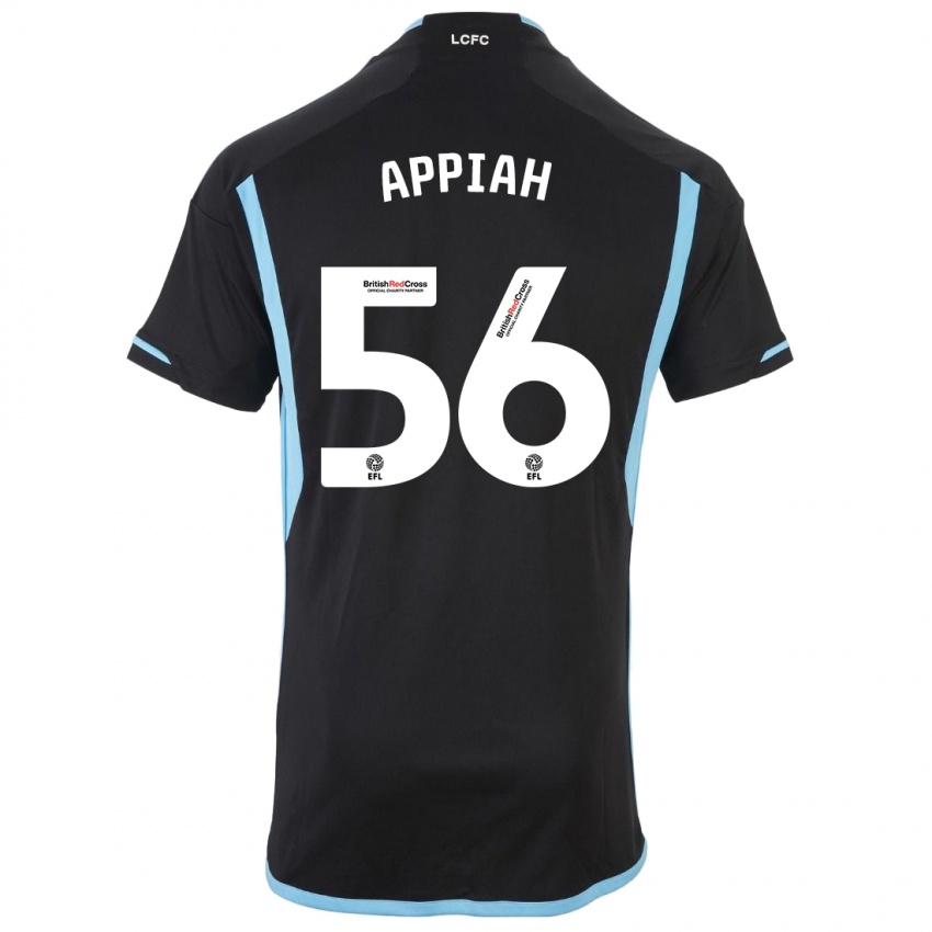 Dzieci Paul Appiah #56 Czarny Wyjazdowa Koszulka 2023/24 Koszulki Klubowe