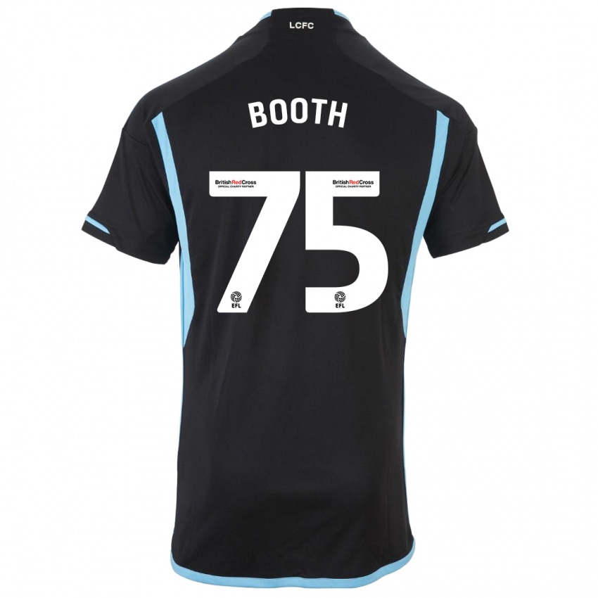 Dzieci Zach Booth #75 Czarny Wyjazdowa Koszulka 2023/24 Koszulki Klubowe