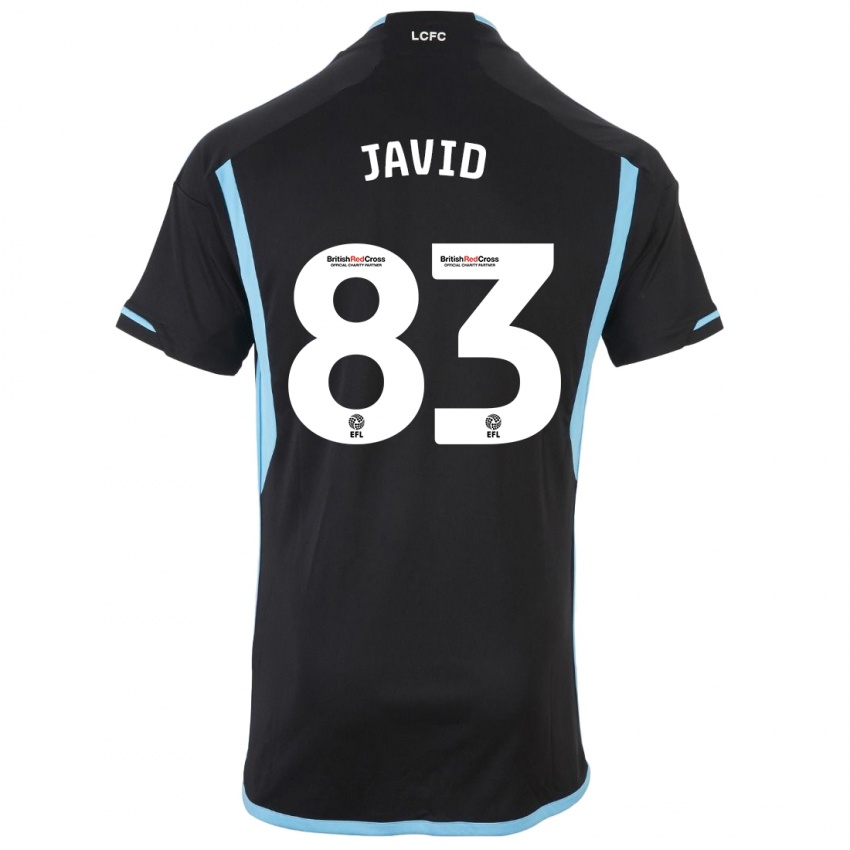 Dzieci Abdullah Javid #83 Czarny Wyjazdowa Koszulka 2023/24 Koszulki Klubowe