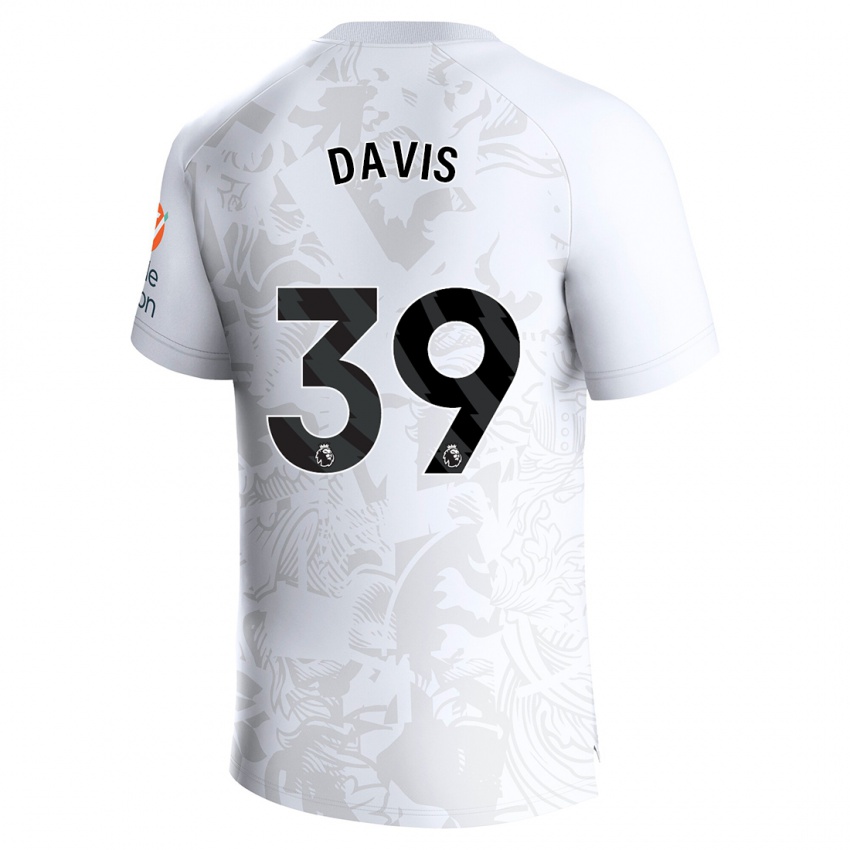 Dzieci Keinan Davis #39 Biały Wyjazdowa Koszulka 2023/24 Koszulki Klubowe