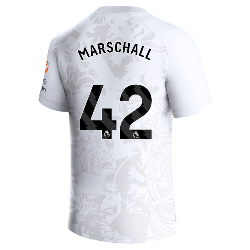 Dzieci Filip Marschall #42 Biały Wyjazdowa Koszulka 2023/24 Koszulki Klubowe