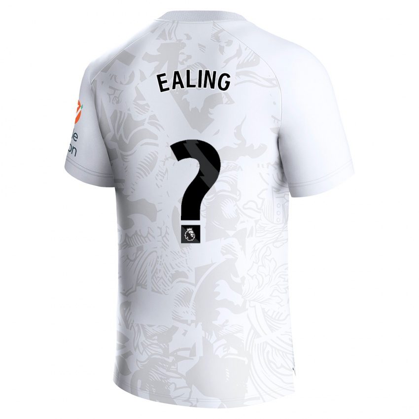 Dzieci Frankie Ealing #0 Biały Wyjazdowa Koszulka 2023/24 Koszulki Klubowe