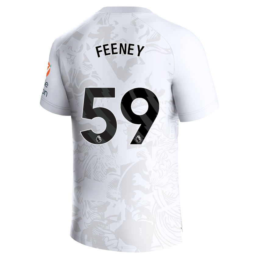 Dzieci Josh Feeney #59 Biały Wyjazdowa Koszulka 2023/24 Koszulki Klubowe