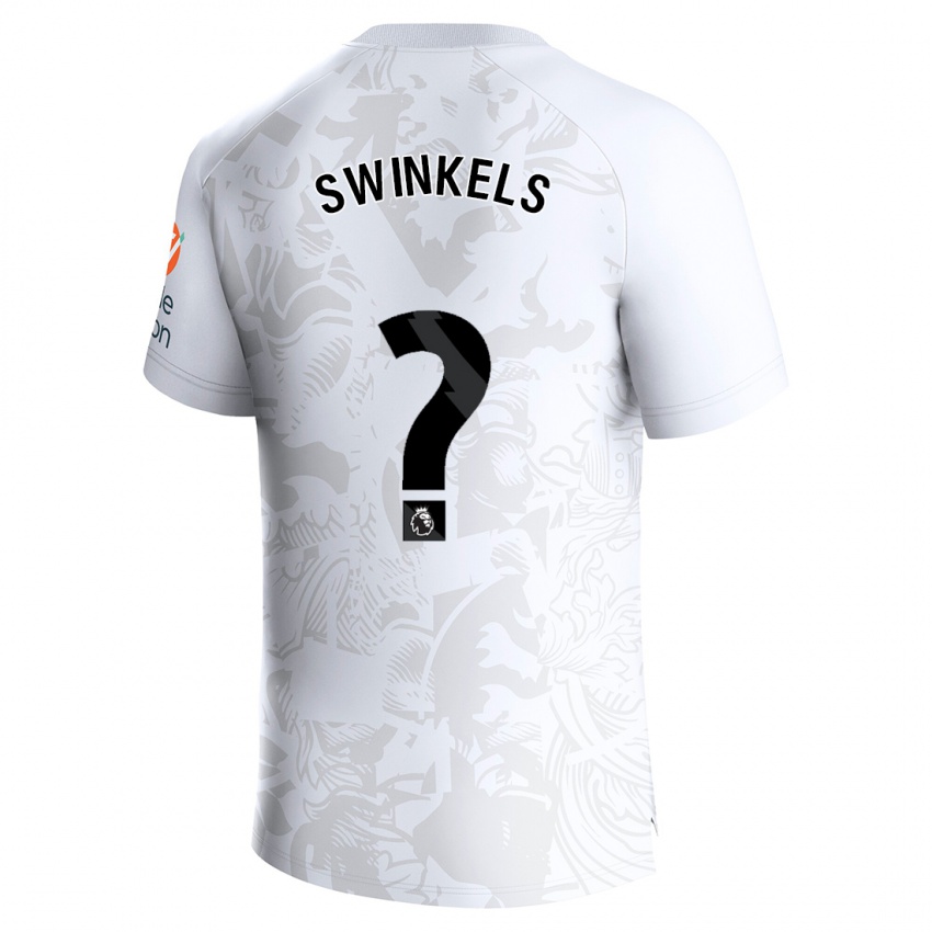 Dzieci Sil Swinkels #0 Biały Wyjazdowa Koszulka 2023/24 Koszulki Klubowe