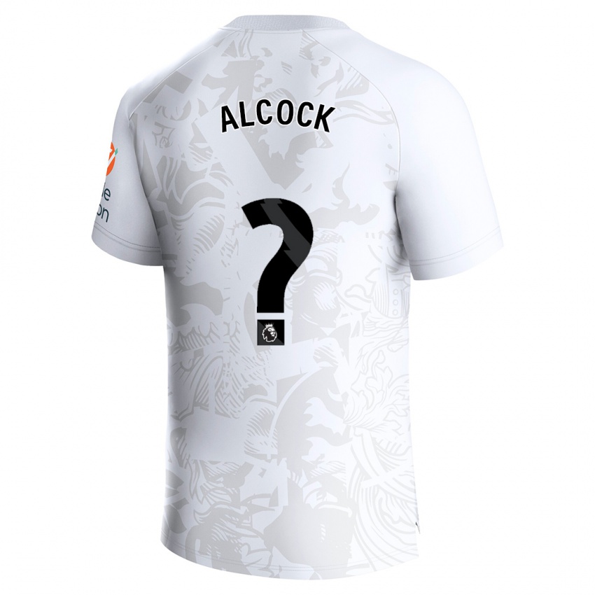 Dzieci Todd Alcock #0 Biały Wyjazdowa Koszulka 2023/24 Koszulki Klubowe