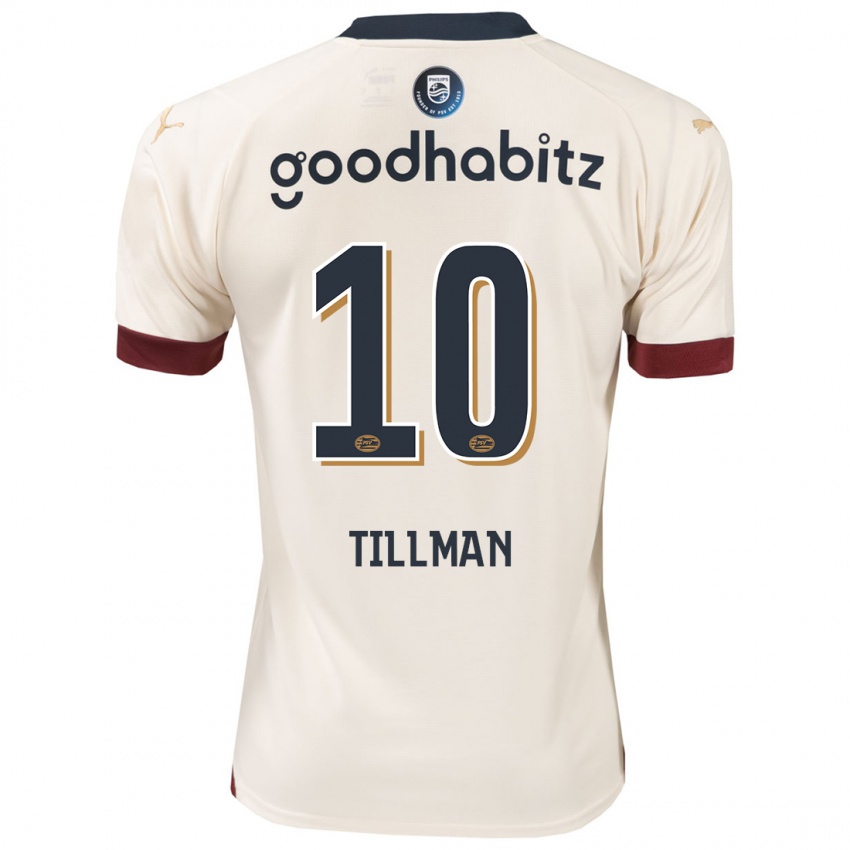 Dzieci Malik Tillman #10 Białawy Wyjazdowa Koszulka 2023/24 Koszulki Klubowe