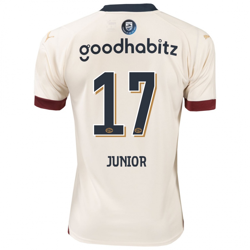 Dzieci Mauro Junior #17 Białawy Wyjazdowa Koszulka 2023/24 Koszulki Klubowe