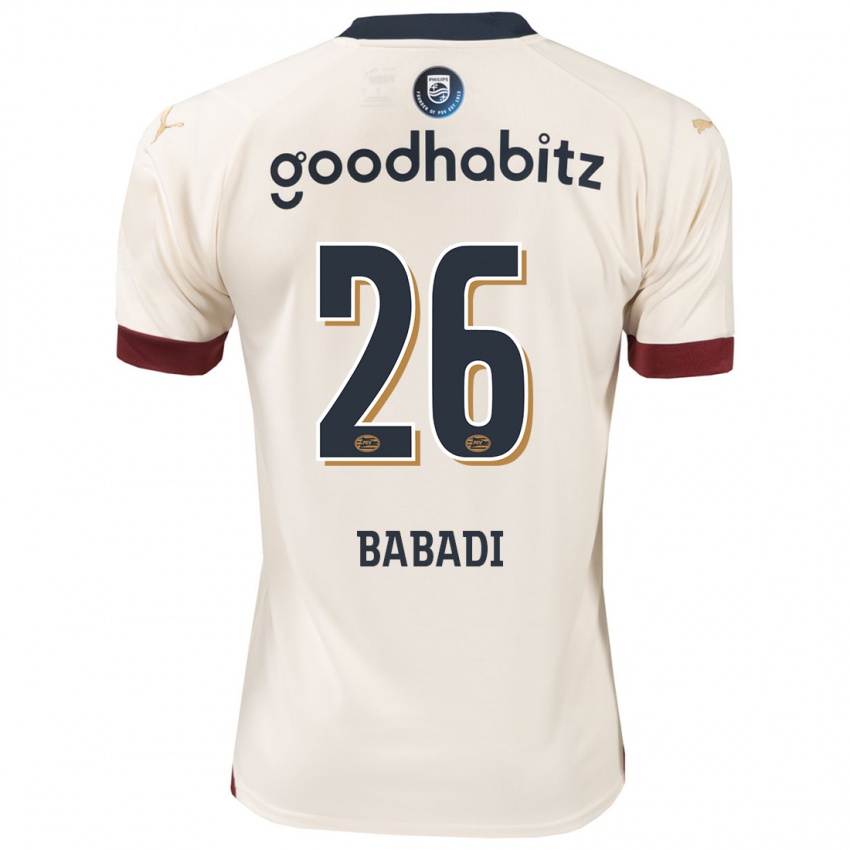 Dzieci Isaac Babadi #26 Białawy Wyjazdowa Koszulka 2023/24 Koszulki Klubowe