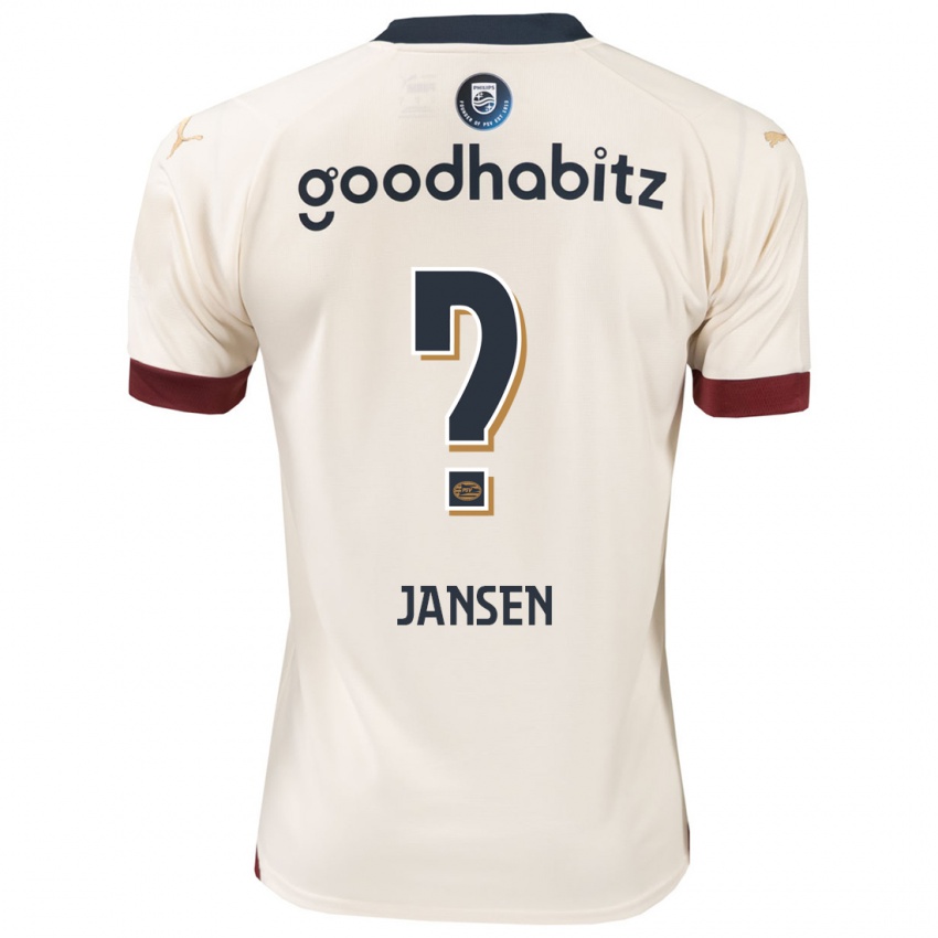 Dzieci Koen Jansen #0 Białawy Wyjazdowa Koszulka 2023/24 Koszulki Klubowe