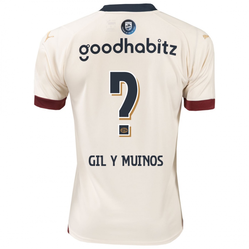Dzieci Yael Gil Y Muinos #0 Białawy Wyjazdowa Koszulka 2023/24 Koszulki Klubowe