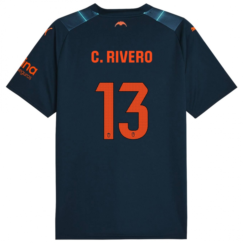 Dzieci Cristian Rivero #13 Niebieski Morski Wyjazdowa Koszulka 2023/24 Koszulki Klubowe