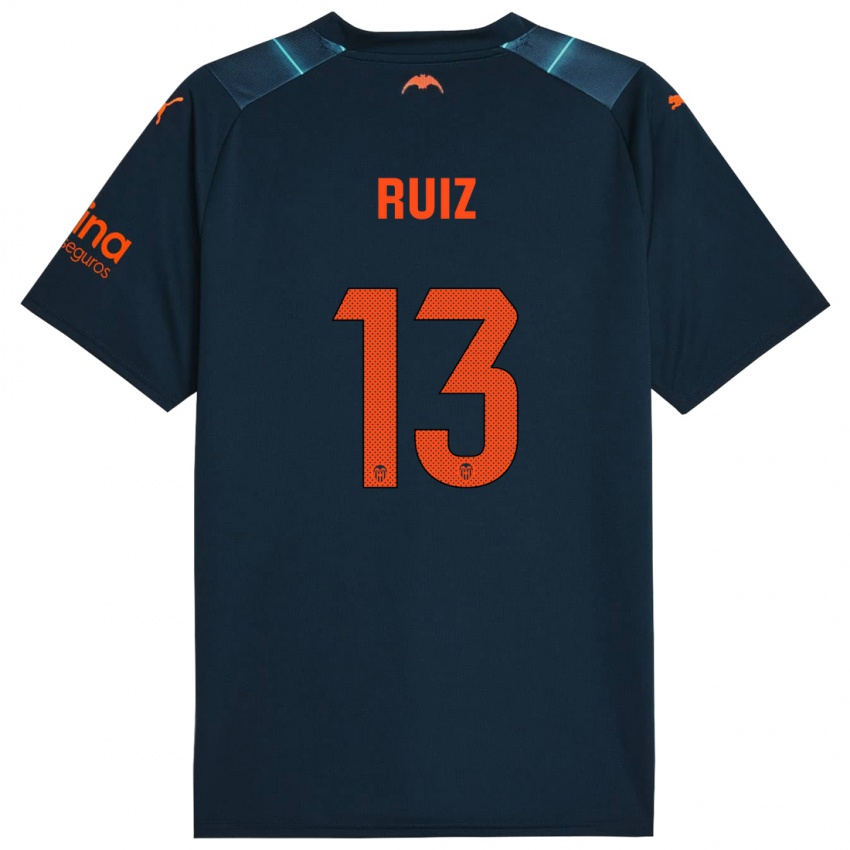 Dzieci Nil Ruiz #13 Niebieski Morski Wyjazdowa Koszulka 2023/24 Koszulki Klubowe