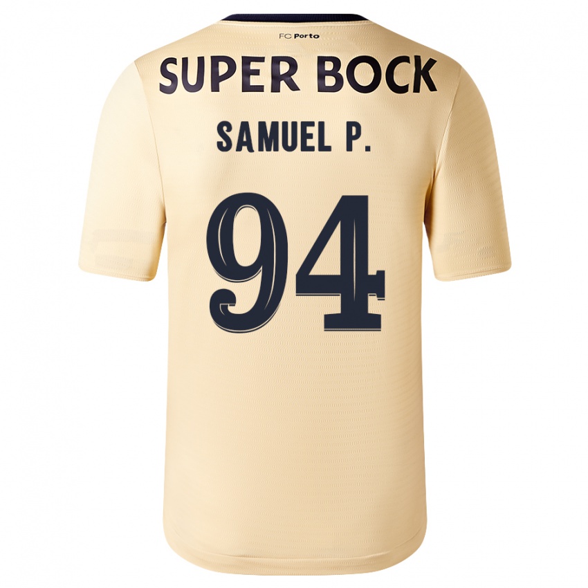Dzieci Samuel #94 Beżowo-Złoty Wyjazdowa Koszulka 2023/24 Koszulki Klubowe