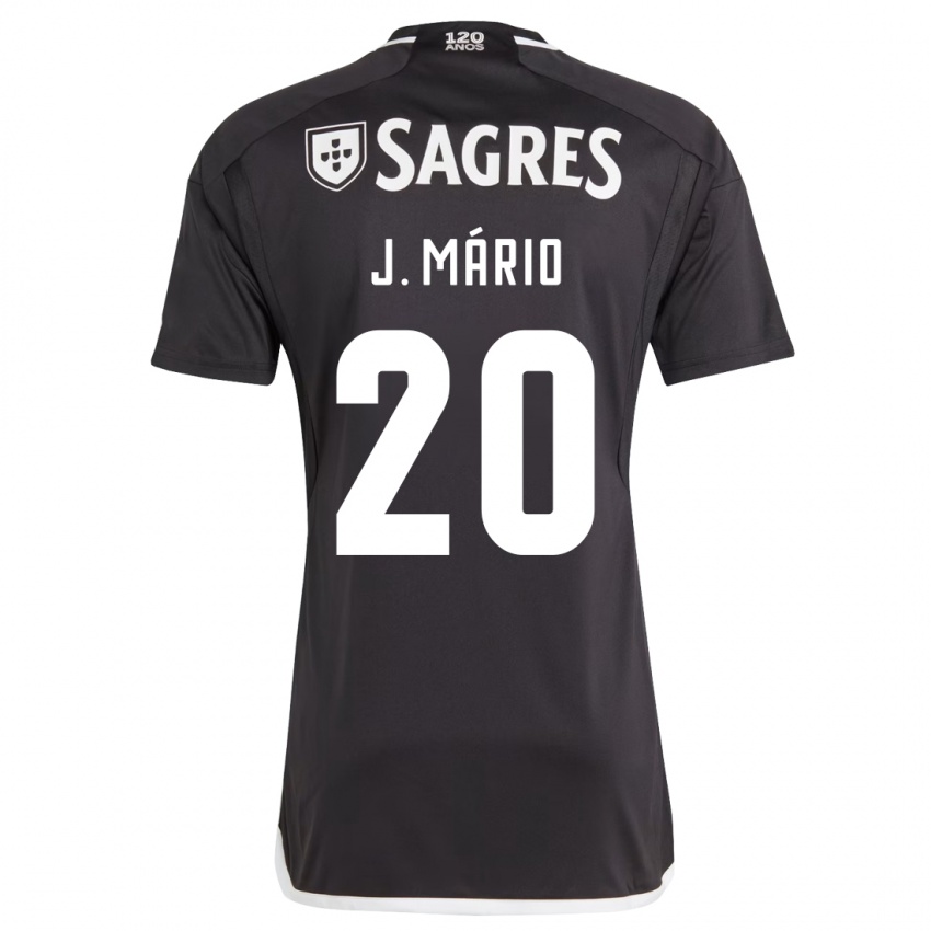 Dzieci João Mário #20 Czarny Wyjazdowa Koszulka 2023/24 Koszulki Klubowe