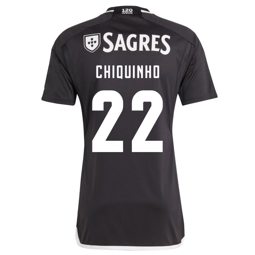 Dzieci Chiquinho #22 Czarny Wyjazdowa Koszulka 2023/24 Koszulki Klubowe