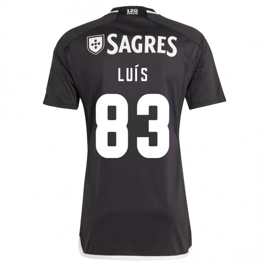 Dzieci Rafael Luís #83 Czarny Wyjazdowa Koszulka 2023/24 Koszulki Klubowe