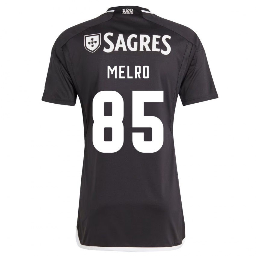 Dzieci José Melro #85 Czarny Wyjazdowa Koszulka 2023/24 Koszulki Klubowe