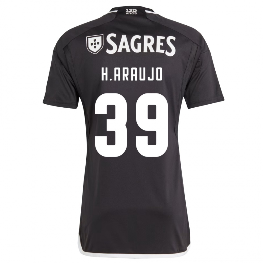 Dzieci Henrique Araujo #39 Czarny Wyjazdowa Koszulka 2023/24 Koszulki Klubowe