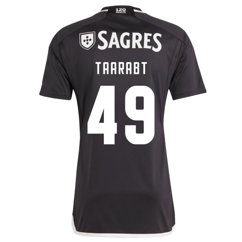 Dzieci Adel Taarabt #49 Czarny Wyjazdowa Koszulka 2023/24 Koszulki Klubowe