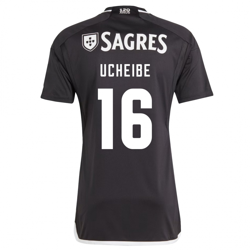 Dzieci Christy Ucheibe #16 Czarny Wyjazdowa Koszulka 2023/24 Koszulki Klubowe