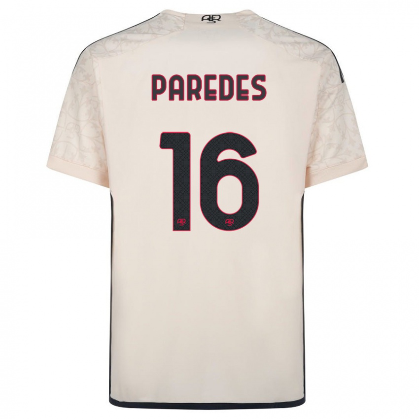 Dzieci Leandro Paredes #16 Białawy Wyjazdowa Koszulka 2023/24 Koszulki Klubowe