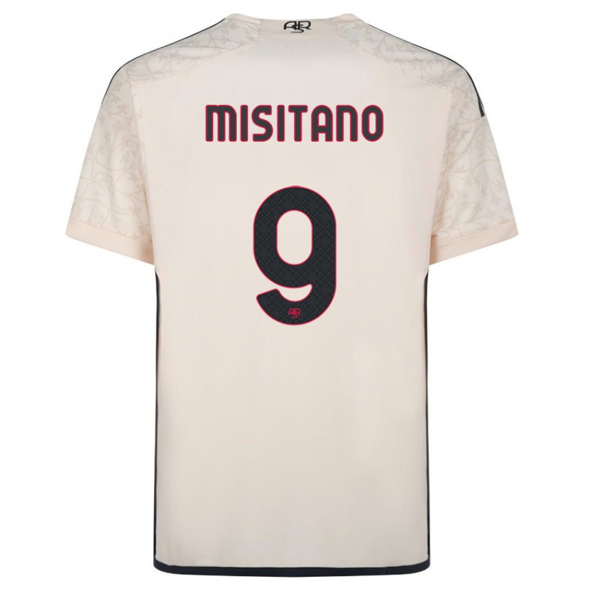 Dzieci Giulio Misitano #9 Białawy Wyjazdowa Koszulka 2023/24 Koszulki Klubowe