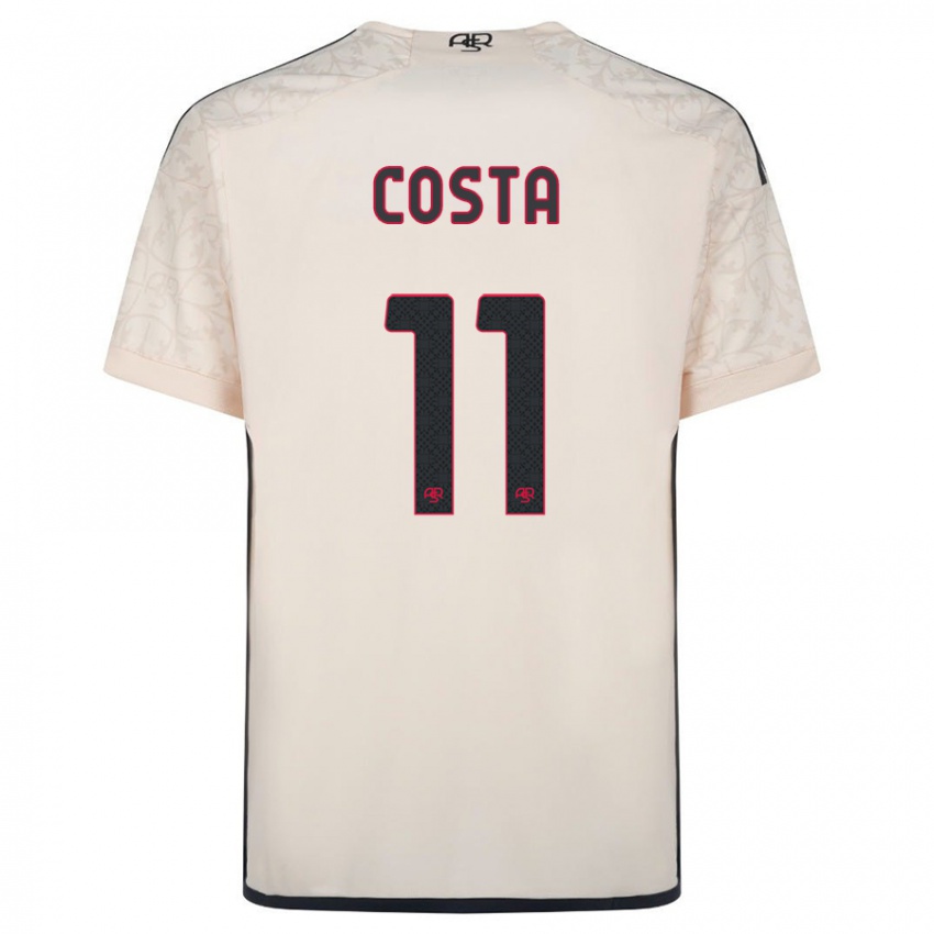 Dzieci João Costa #11 Białawy Wyjazdowa Koszulka 2023/24 Koszulki Klubowe