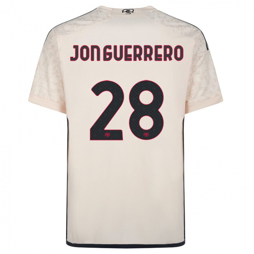 Dzieci Julen Jon Guerrero #28 Białawy Wyjazdowa Koszulka 2023/24 Koszulki Klubowe