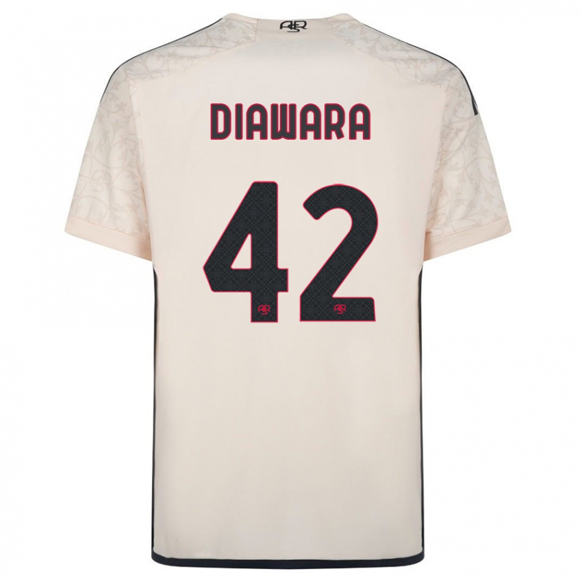 Dzieci Amadou Diawara #42 Białawy Wyjazdowa Koszulka 2023/24 Koszulki Klubowe