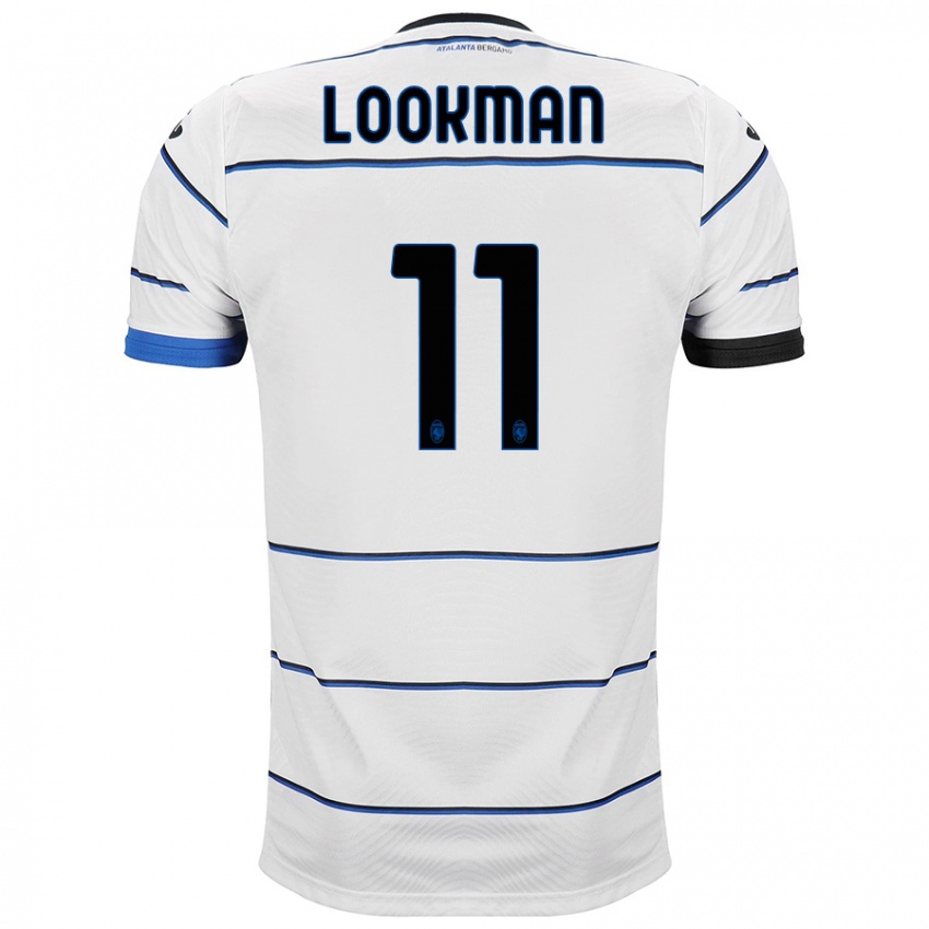 Dzieci Ademola Lookman #11 Biały Wyjazdowa Koszulka 2023/24 Koszulki Klubowe