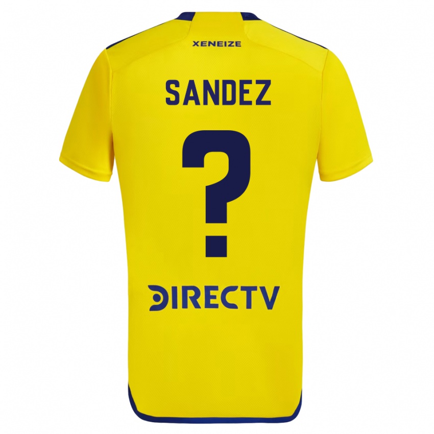Dzieci Agustin Sandez #0 Żółty Wyjazdowa Koszulka 2023/24 Koszulki Klubowe