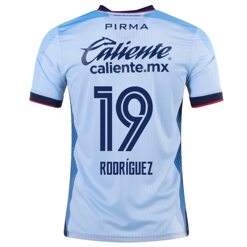 Dzieci Carlos Rodríguez #19 Niebieskie Niebo Wyjazdowa Koszulka 2023/24 Koszulki Klubowe