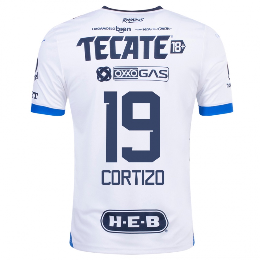 Dzieci Jordi Cortizo #19 Biały Wyjazdowa Koszulka 2023/24 Koszulki Klubowe