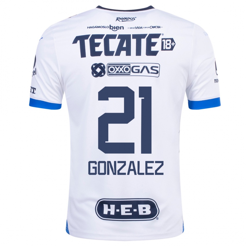 Dzieci Arturo González #21 Biały Wyjazdowa Koszulka 2023/24 Koszulki Klubowe