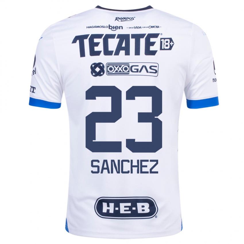 Dzieci Gustavo Sanchez #23 Biały Wyjazdowa Koszulka 2023/24 Koszulki Klubowe