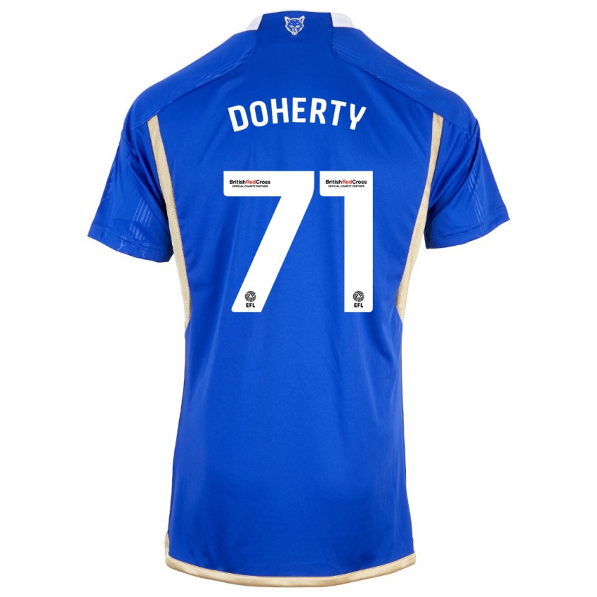 Męski Arlo Doherty #71 Królewski Niebieski Domowa Koszulka 2023/24 Koszulki Klubowe