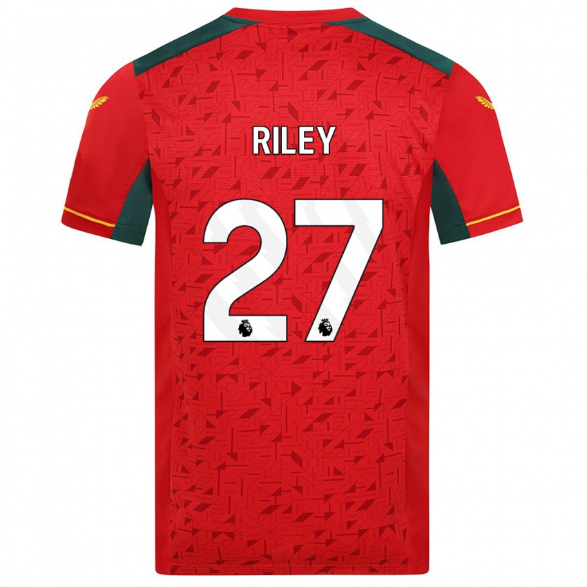 Męski Lauren Riley #27 Czerwony Wyjazdowa Koszulka 2023/24 Koszulki Klubowe