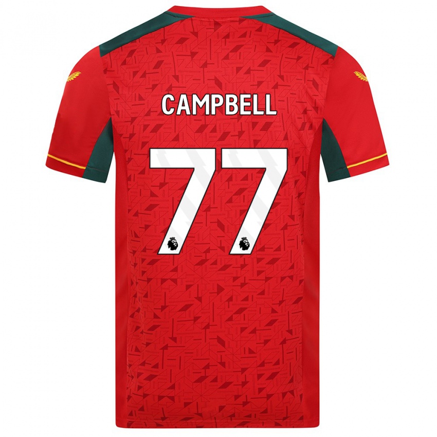 Męski Chem Campbell #77 Czerwony Wyjazdowa Koszulka 2023/24 Koszulki Klubowe