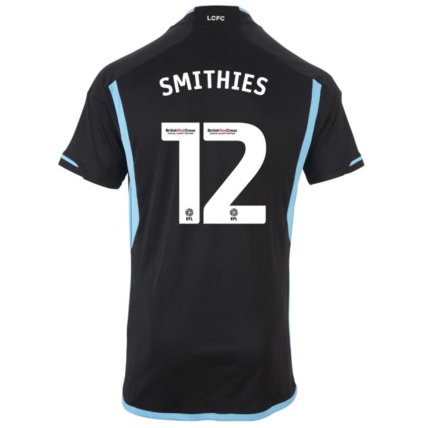 Męski Alex Smithies #12 Czarny Wyjazdowa Koszulka 2023/24 Koszulki Klubowe