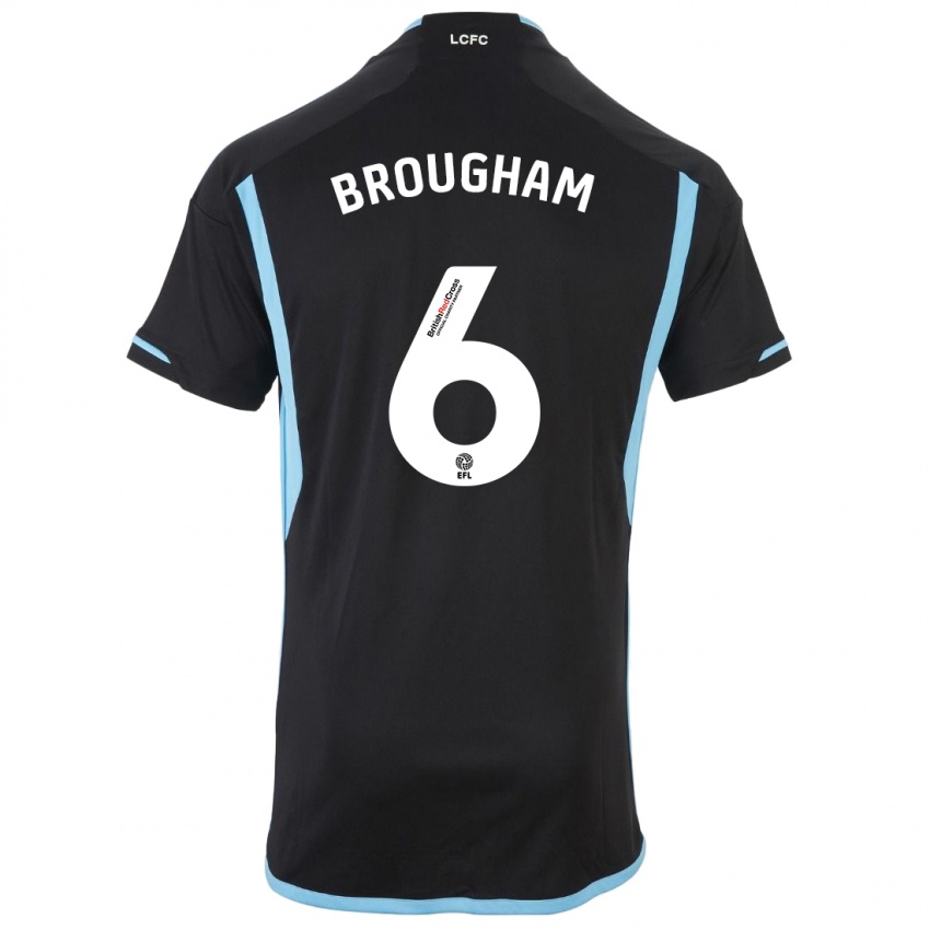Męski Georgia Brougham #6 Czarny Wyjazdowa Koszulka 2023/24 Koszulki Klubowe