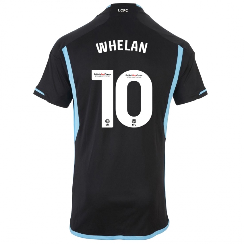 Męski Aileen Whelan #10 Czarny Wyjazdowa Koszulka 2023/24 Koszulki Klubowe