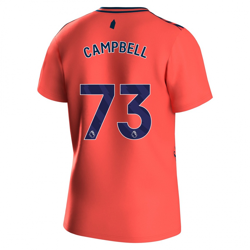 Męski Elijah Campbell #73 Koral Wyjazdowa Koszulka 2023/24 Koszulki Klubowe