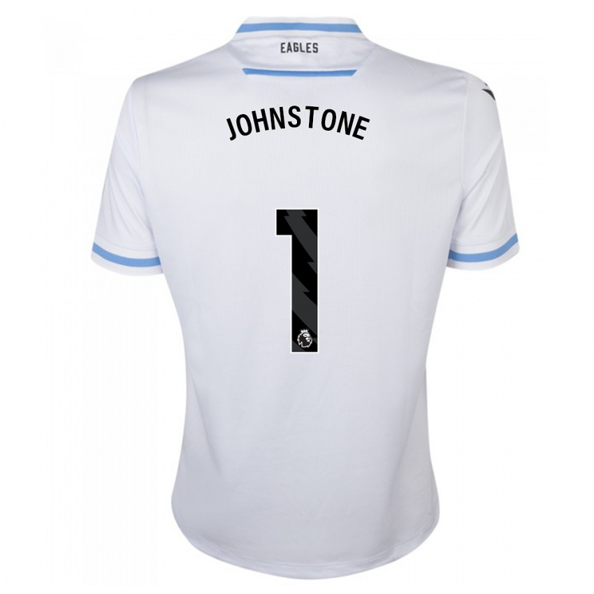 Męski Sam Johnstone #1 Biały Wyjazdowa Koszulka 2023/24 Koszulki Klubowe