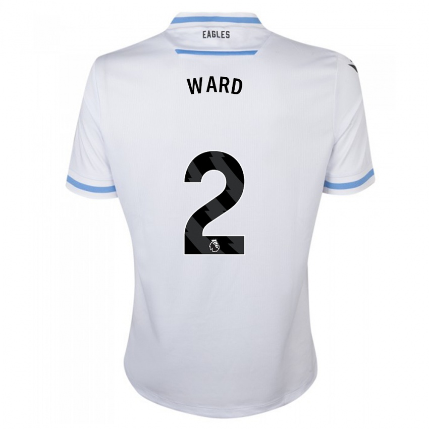 Męski Joel Ward #2 Biały Wyjazdowa Koszulka 2023/24 Koszulki Klubowe