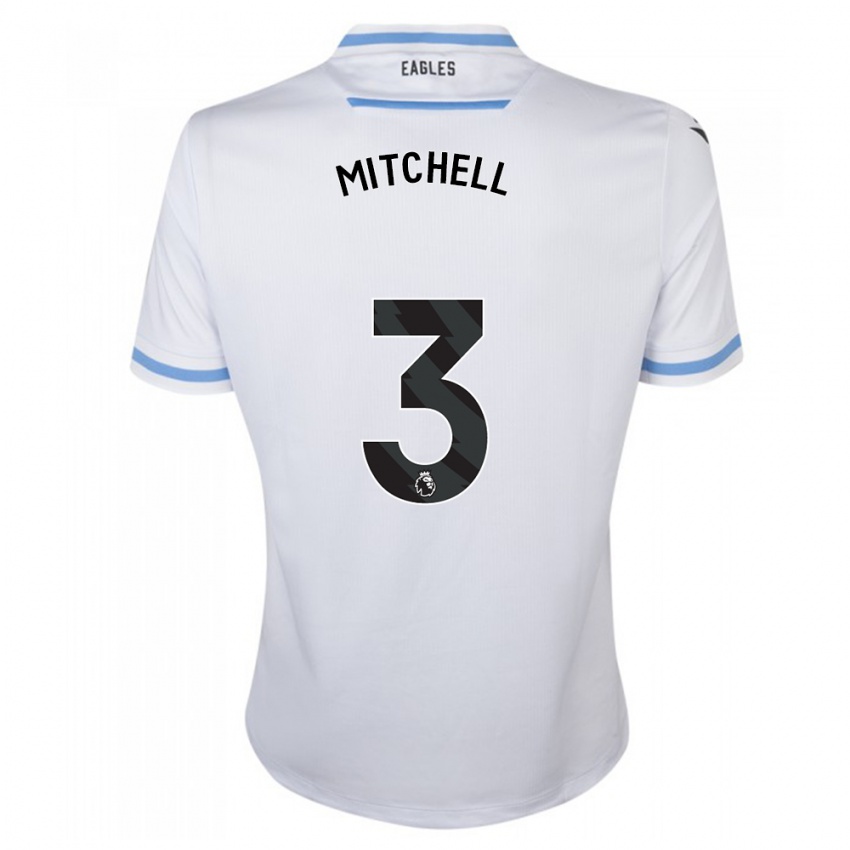 Męski Tyrick Mitchell #3 Biały Wyjazdowa Koszulka 2023/24 Koszulki Klubowe