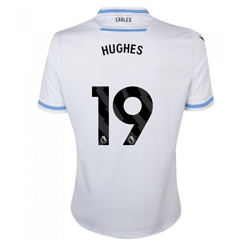 Męski Will Hughes #19 Biały Wyjazdowa Koszulka 2023/24 Koszulki Klubowe